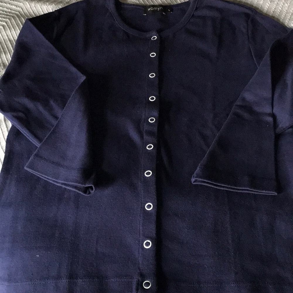 Womyn Brand 3/4 Sleeve Cardigan